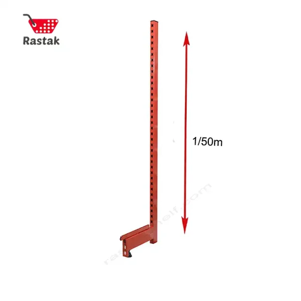 پایه قفسه فروشگاهی خود ایستا یک طرفه طول 1.5 متر -قفسه بندی رستاک