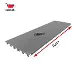 قیمت صفحه پشت 70 سانتی قفسه فروشگاهی طوسی - قفسه بندی رستاک