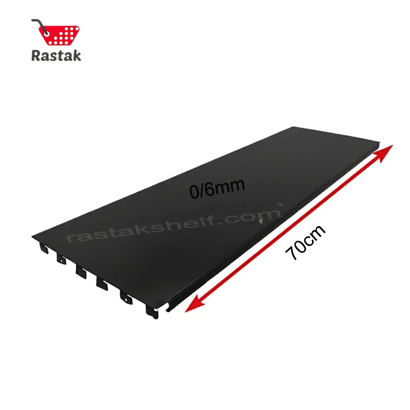 shop-shelf-back-panel-70cm-black خرید صفحه پشت قفسه فروشگاهی 70 سانتی - قفسه بندی رستاک