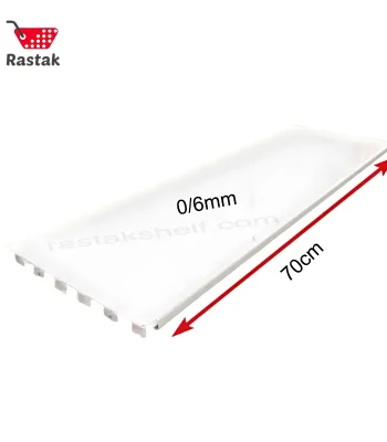 قیمت صفحه پشت قفسه فروشگاهی 70 سانتی سفید - قفسه بندی رستاک -