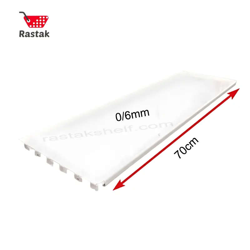 قیمت صفحه پشت قفسه فروشگاهی 70 سانتی سفید - قفسه بندی رستاک -