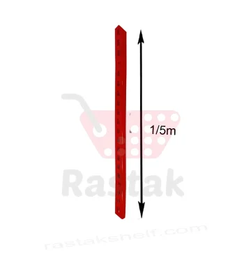 پایه دیواری قفسه فروشگاهی 1.5متری (اکونومی) - قفسه بندی رستاک