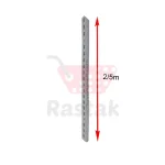 پایه دیواری قفسه فروشگاهی 2.5متری (اکونومی) - قفسه رستاک