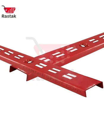 خرید پایه دیواری قفسه فروشگاهی 3متری (اکونومی) - قفسه بندی رستاک