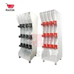 استند حبوبات و خشکبار خودریز شیردار 12 مخزنه