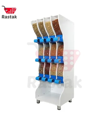 استند آجیل و حبوبات 12 مخزن - قفسه رستاک