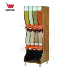 خرید استند آجیل و حبوبات 8 مخزن - قفسه بندی رستاک