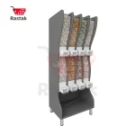 فروش استند آجیل و حبوبات 8 مخزن