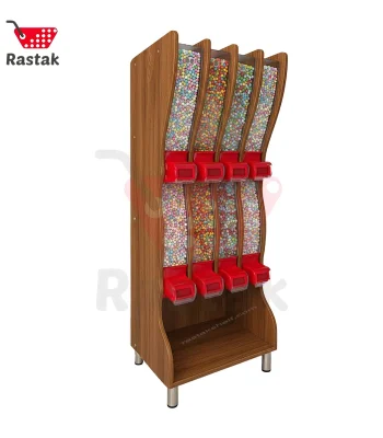 قیمت استند خودریز 8 مخزن خوشکبار و حبوبات شیردار