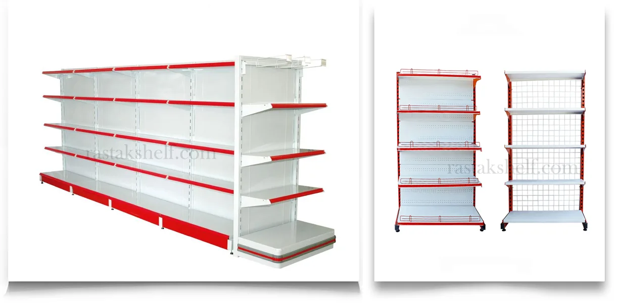 انتخاب انواع قفسههای فروشگاهی فلزی مناسب