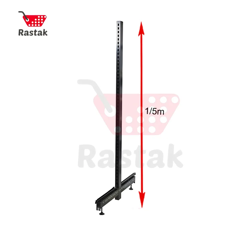 قیمت پایه وسط قفسه فروشگاهی دوطرفه 1.5متری