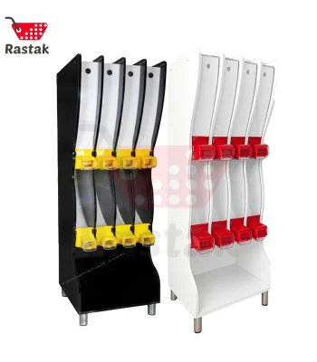 استند خودریز 8 مخزن خوشکبار و حبوبات شیردار-