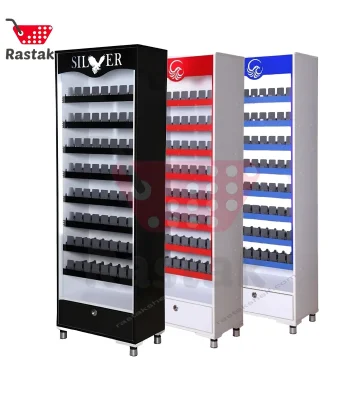 استند سیگار ایستاده 64 باکس چراغ دار تک کشو